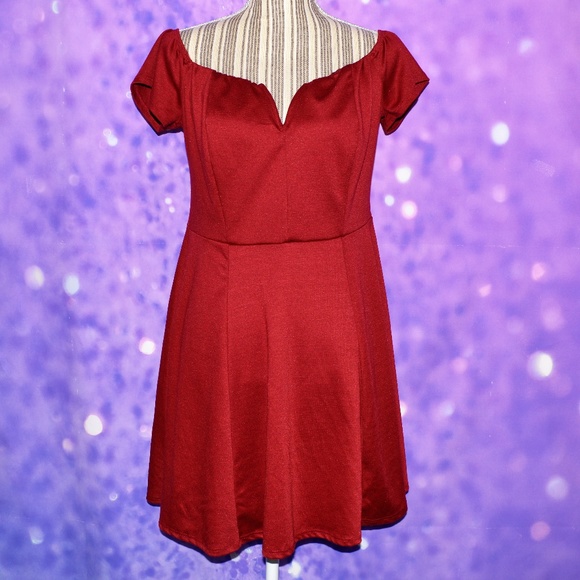 Charlotte Russe Dresses & Skirts - Charlotte Russe Off The Shoulder Red Dress